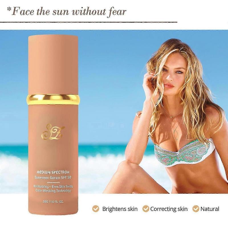 Spectrum 4-in-1 Foundation with SPF50+, Hydrating Medium To Full Coverage, Long-Lasting & Waterproof for Gym, Sports, Dance