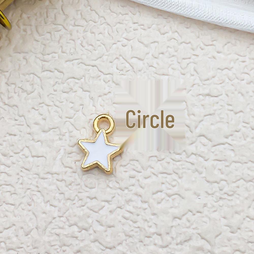 

Брелок из сплава Четырехлистный клевер и звезда с подвеской Авокадо и клубника