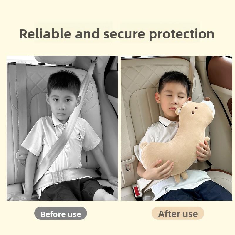 Cute Cartoon Car Seat Belt Shoulder Pads, Anti-Chafing & Anti-Strangulation for Kids, Soft & Comfortable for Baby’s Car Sleep