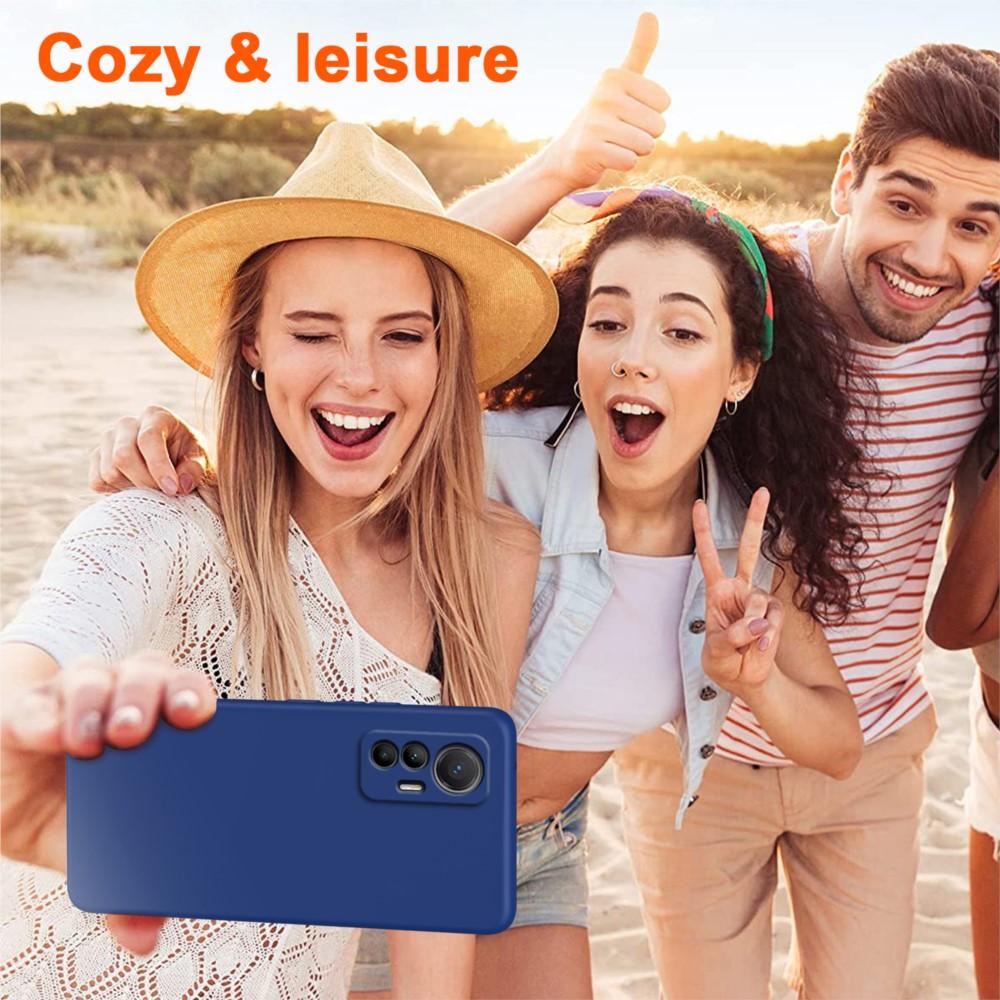 Luxury Liquid Silicone Case For Xiaomi Mi12 Lite 12Lite Fundas Shockproof Soft Phone Cover Xiaomi Mi 12 Lite Case
