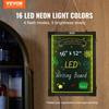 LED Message Writing Board 40.6x30.5 cm Illuminated Erasable Lighted Chalkboard