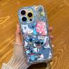 Applicable Apple 11 feather yarn imd cream phone case cute iPhone11promax couple cartoon Stitch