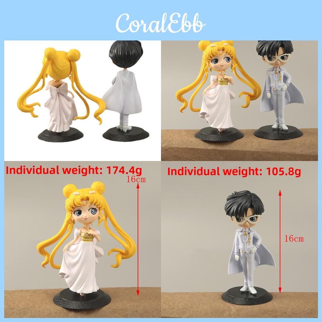 Sailor Moon Tsukino Usagi And Chiba Mamoru Pvc Action Figure Set With Collectible Anime Characters For Fans