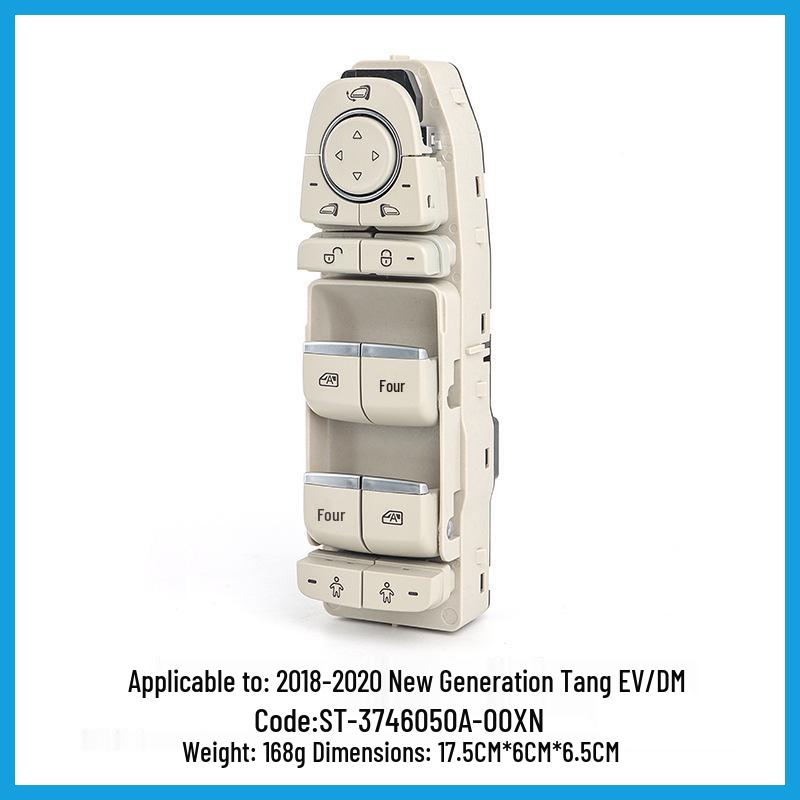 BYD Tang EV/DM Power Window Switch Assembly for 2018-2019 Models (Part #3746050A-00XN)