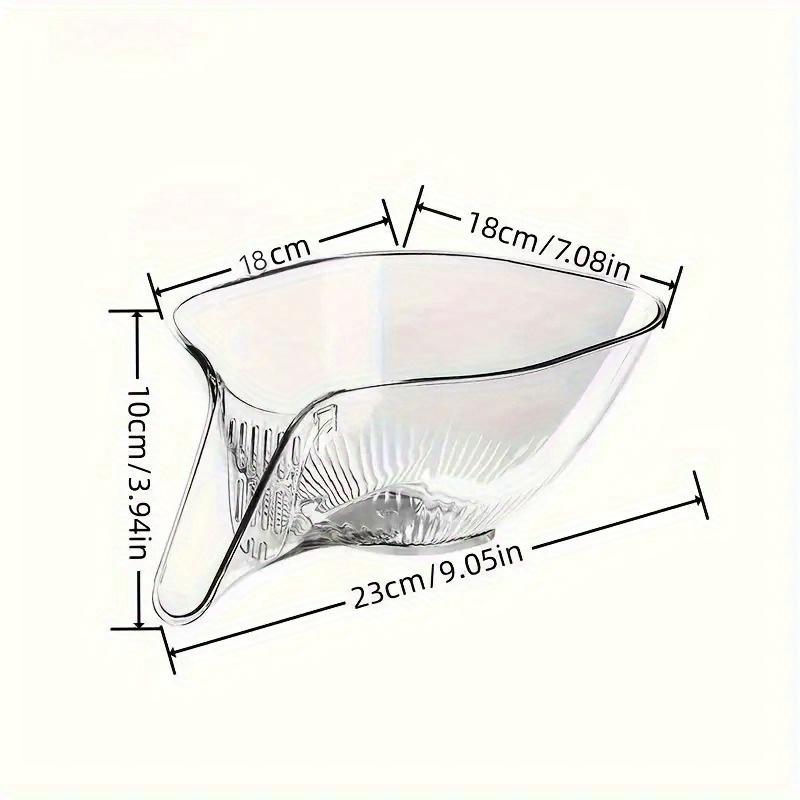 High-Quality, Versatile Kitchen Drain Basket - Multifunctional Plastic Strainer with Funnel for Vegetables, Pasta, Fruit & Salad