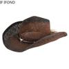 Handgemachte Webart Hohl Western Cowboy Hut Für Männer Frauen Sommer Outdoor Cowgirl Strand Sonne Stroh Hut sombrero hombre