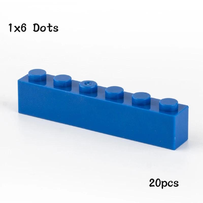 40 Stück Bausteine DIY dick 1x6 Noppen 14 Farben Steine Größe Kompatibel mit 3009 Steinen Kinderspielzeug Pädagogisch für Kinder