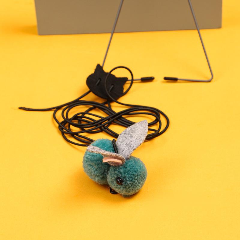 New Cat Funny Stick Toy Hanging Door Pet Cat Felt Toy Retractable Cat Mint Hanging Cat Funny Toy