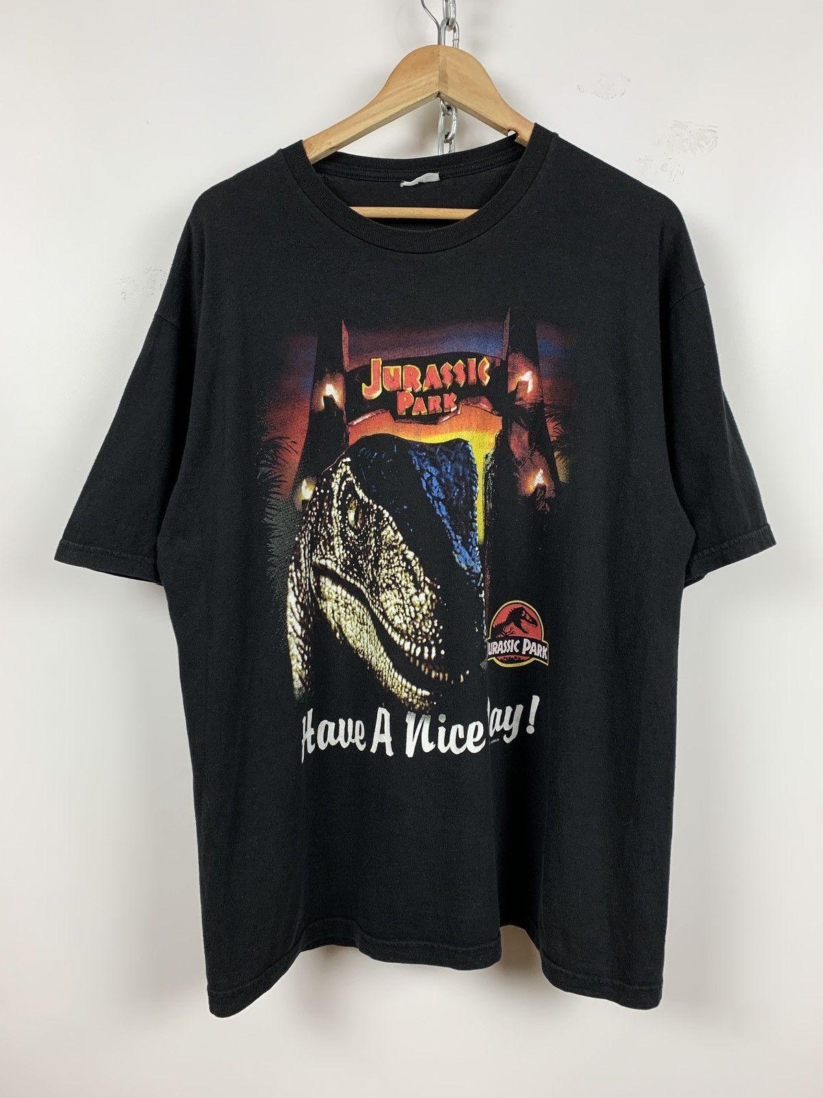 1993 Vintage Jurassic Park Have A Nice Day Movie Size XL? Unisex T-Shirt XXL