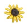 Korean Korean Temperament Yellow Sunflower Brooch Temperament Simple Pin Brooch For Men And Women