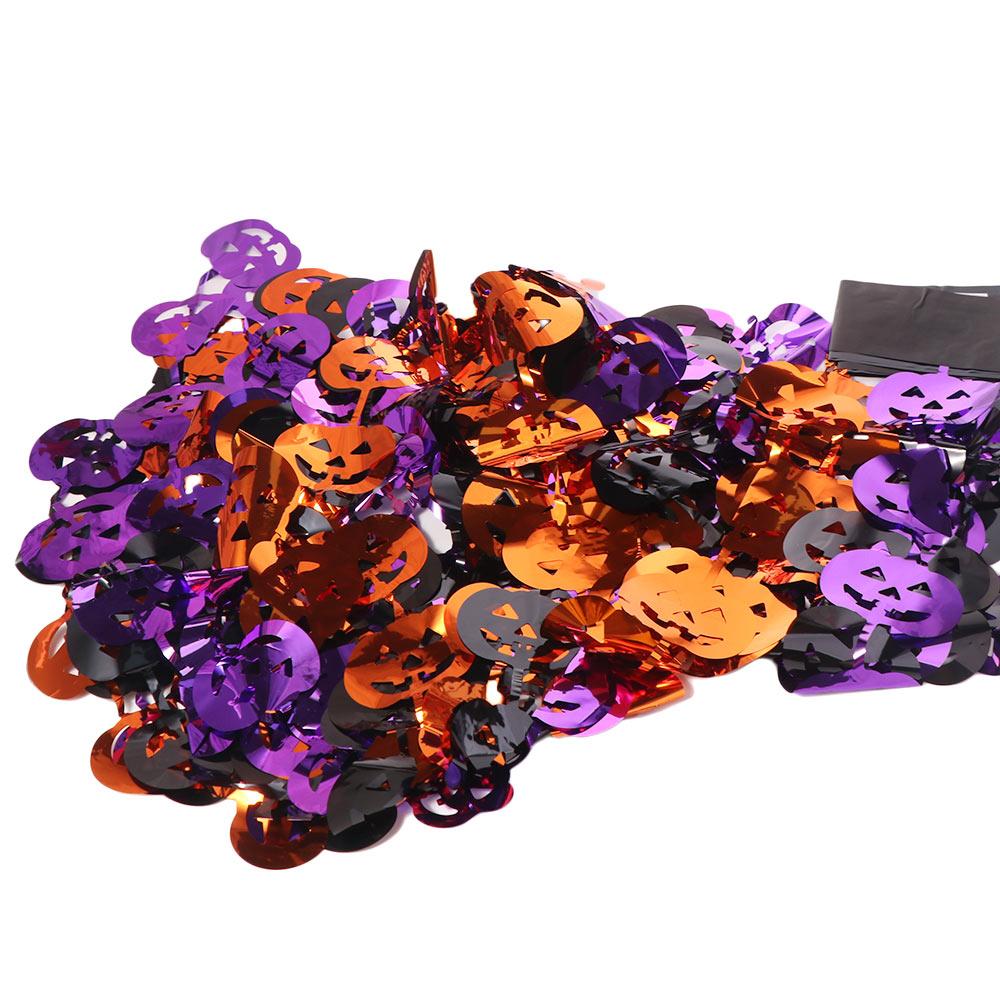 Scary Pumpkin Bat Rain Curtain Plastic Bat Party Background Halloween Rain Curtain  Haunted House"