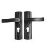 Black Finish Door Handle Lock Easy To Use High Quality Specifications Stylish Black Finish Easy To Use High Quality