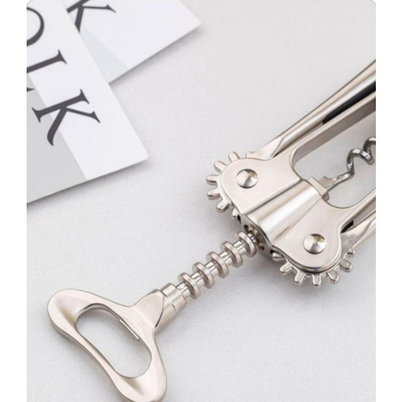 Stainless Steel Multi-Function Beer Bottle Opener and Wine Corkscrew Bar Tools for Home Kitchen Party Bar Use