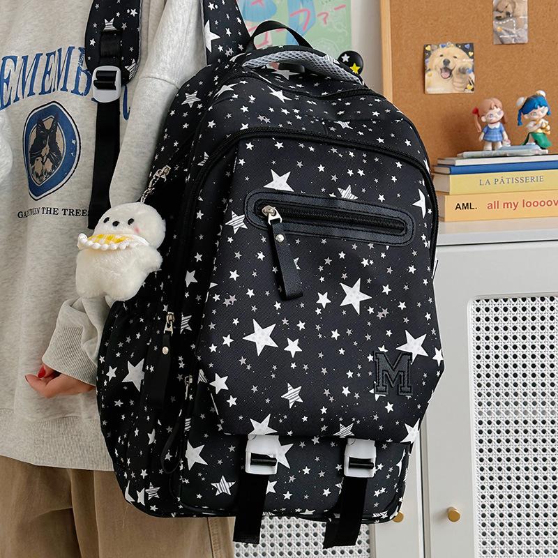 2025 New Japanese Polka Dot Small Backpack - Cute, Fresh Design for Girls, Perfect for Class and Commute.
