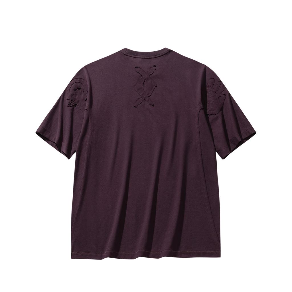 Anta Autumn Kyrie Basketball Series Knitted Cotton T-Shirt Unisex Tops 972611102-3