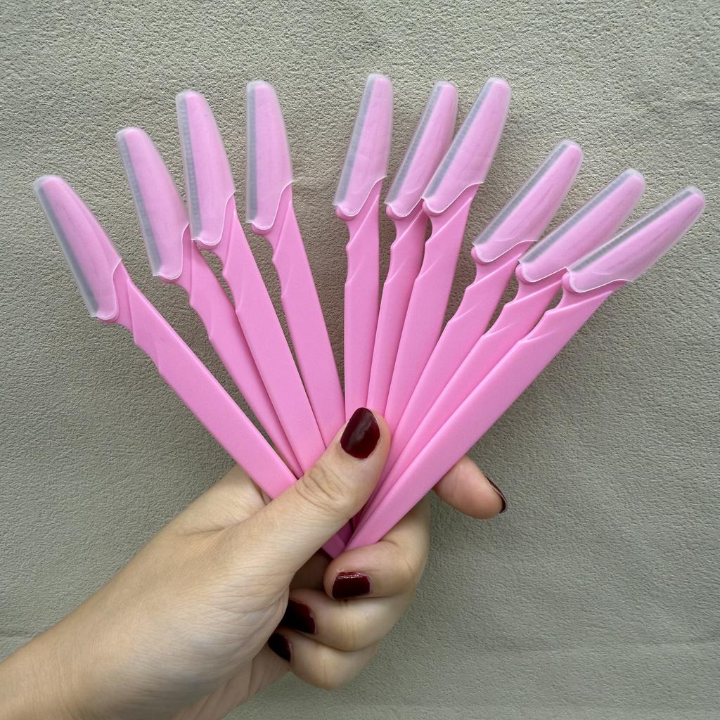 3/10Pcs Eye Brow Epilation Hair Removal Cutters Safety Knife Makeup Scraper Eyebrow Trimmer Blade Women Face Shaver Portable
