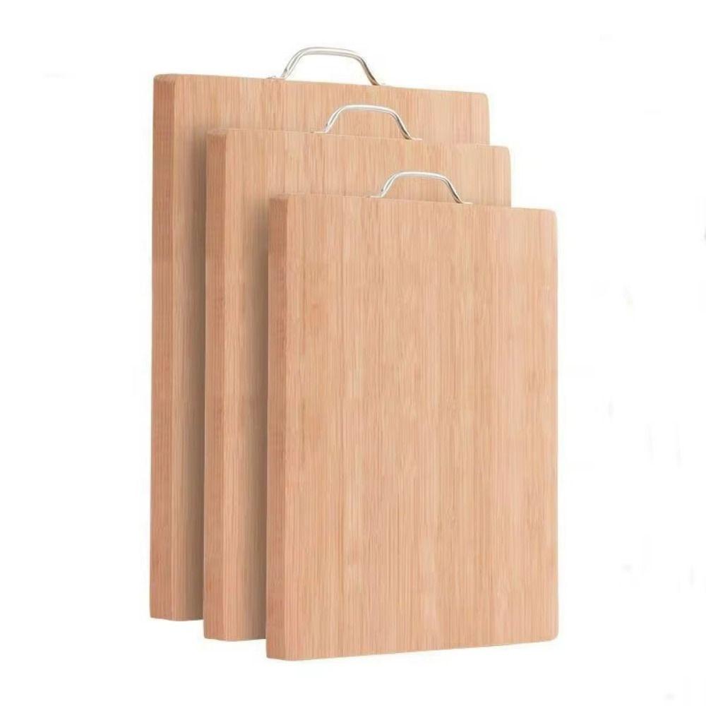 Rectangle Bamboo Chopping Board with Handle Butcher  Chopping Blocks Tool Wooden Tray  Home Use