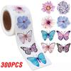 100-500Pcs High-Standard Butterfly Top-Grade Flower Superior-Grade Sticker Top-Grade 8 Superior-Grade Design Top-Grade Colorful Premium-Quality