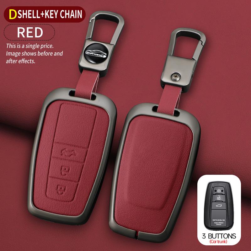 Car Key Case For Toyota Prius Camry Corolla C-Hr Chr Rav4 Prado Izoa Levin Avalon Zinc Shell Cover