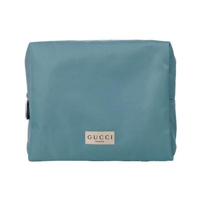 Beauty Teal Nylon Cosmetic Pouch