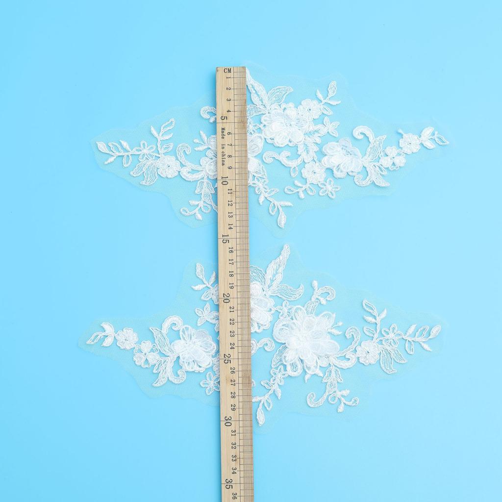 Three-Dimensional Bone Rope Embroidery Flower Cloth Sticker Diy Stage Clothing Accessories Women'S Clothing Skirt Hat Lace Decal To Flower