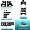 Black Epoxy Button Sticker for Jaguar XF X250 XK XKR XJ XJL Car Interior Refinishing Trim Cover for Dashboard Center Console