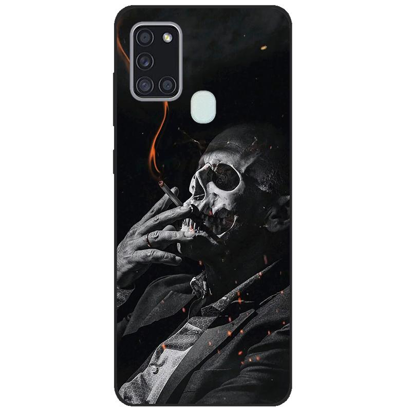 For Samsung A21s SM-A217F/DSN Back Cover tpu Soft Silicone Phone Case For Samsung Galaxy A21s Case Mobile Phone black coque new