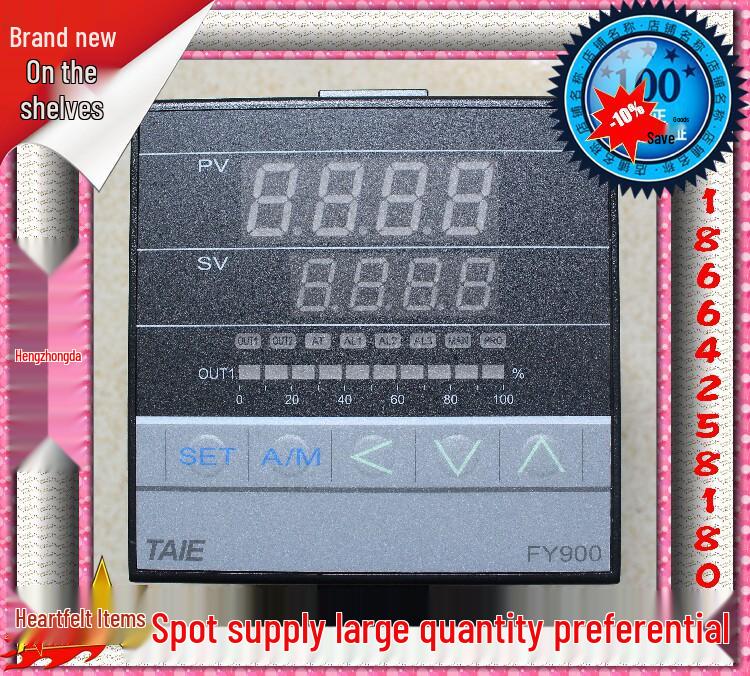 

Original TAIE FY900 Temperature Controller - Models FY900-101000 & FY900-10100B Instrument Controller with Full-Featured Display