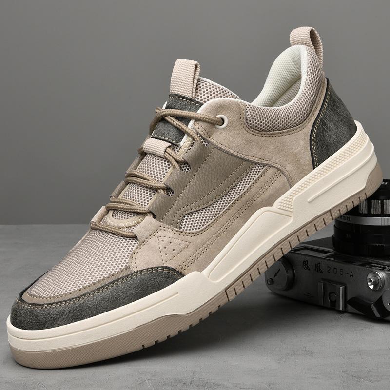 Men's Shoes 2025 Summer New Breathable Thin Soft-soled Sports Board Shoes Trendy Mesh Breathable Deodorant Casual Shoes Men