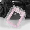 Gothic Photocard Holder with Keychain Lace Photo Card Holder Protector ID Card Holder Pendant Keychain Gifts for Women