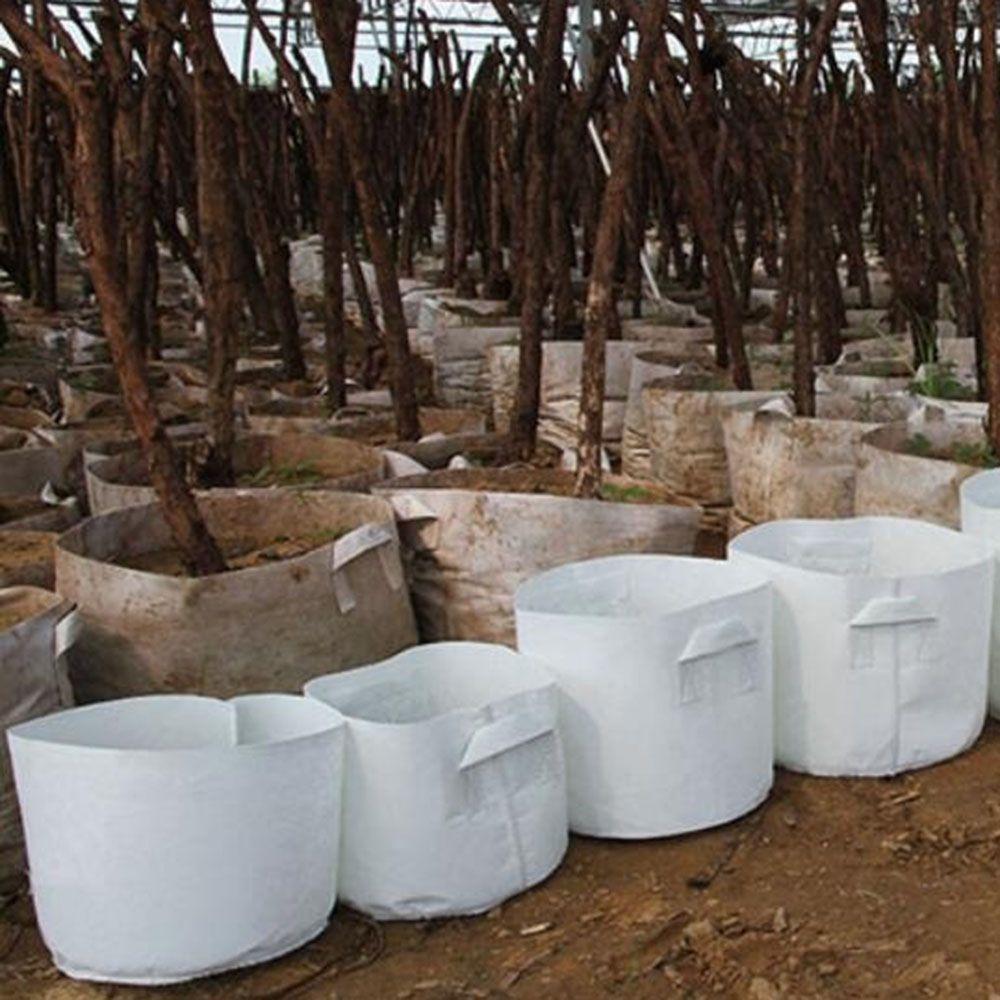 

Садові інструменти Потовщення Аерація Контейнер Мішечок для рослин Контейнер для коренів Круглий тканинний горщик Сумка для вирощування 11.5 Gallon(45x30cm)