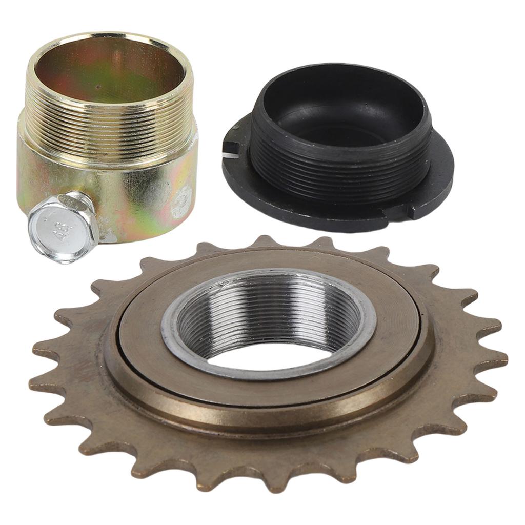 22T Bike Freewheel with 30mm Adapter Connector Bicycle Freewheel Adapter Kit for Electric Tricycle