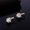 Charming Women Copper Plated Heart AAA Zircon Girl Ear Hoop Earrings Ladies Jewellery Ear Stud Clip