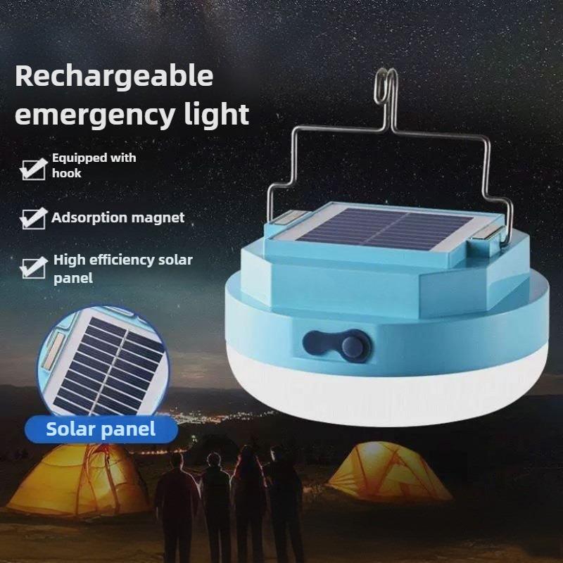 Charging Light Bulb Solar Bread Light Magnet Adsorption Hook Camping Tent Light Portable Handheld Light Emergency Light