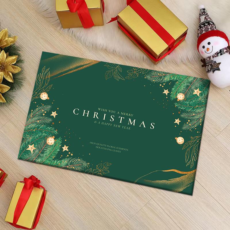 

Рождественский ковер мультяшный коврик для входной двери Рождественский декоративный коврик для ванной комнаты нескользящий напольный коврик 40*60cm