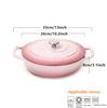 26cm Enameled Cast Iron Dutch Oven 3 Quart Heavy Soup Pot Casserole Dish For Bread Baking And Stew Kitchen Nonstick Braised Pot