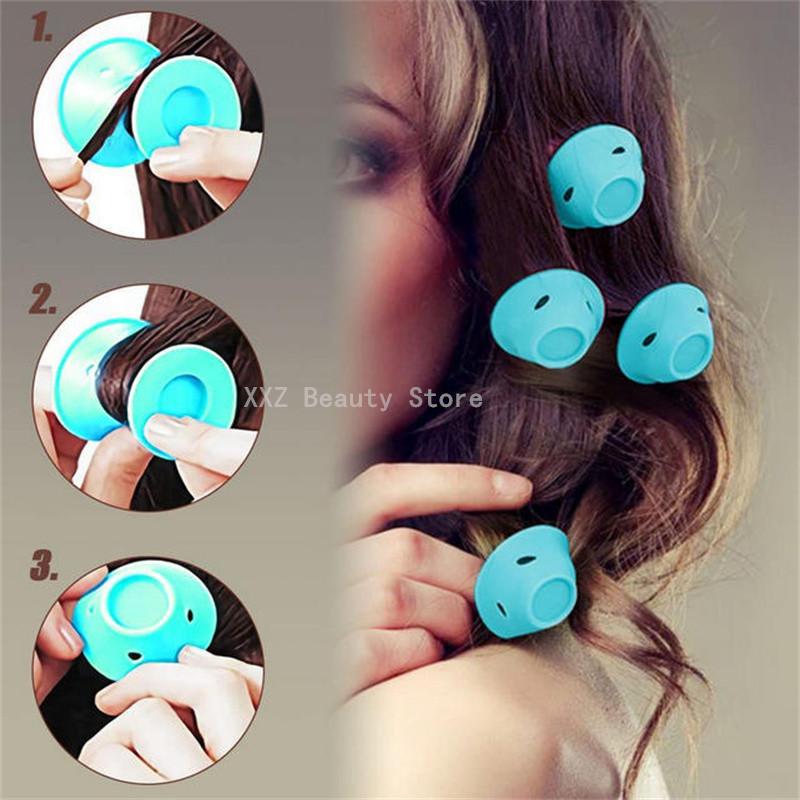 Magic Hair Care Rollers Set -10/20/100PCS Soft Silicone Hair Curler No Heat No Clip DIY Curling Styling Tool For Beautiful Curls