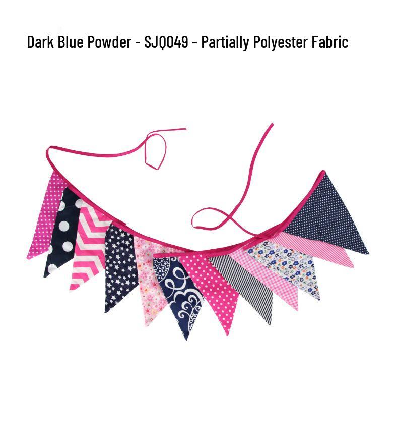 Large Cotton Triangle Flags for Parties and Outdoor Events
