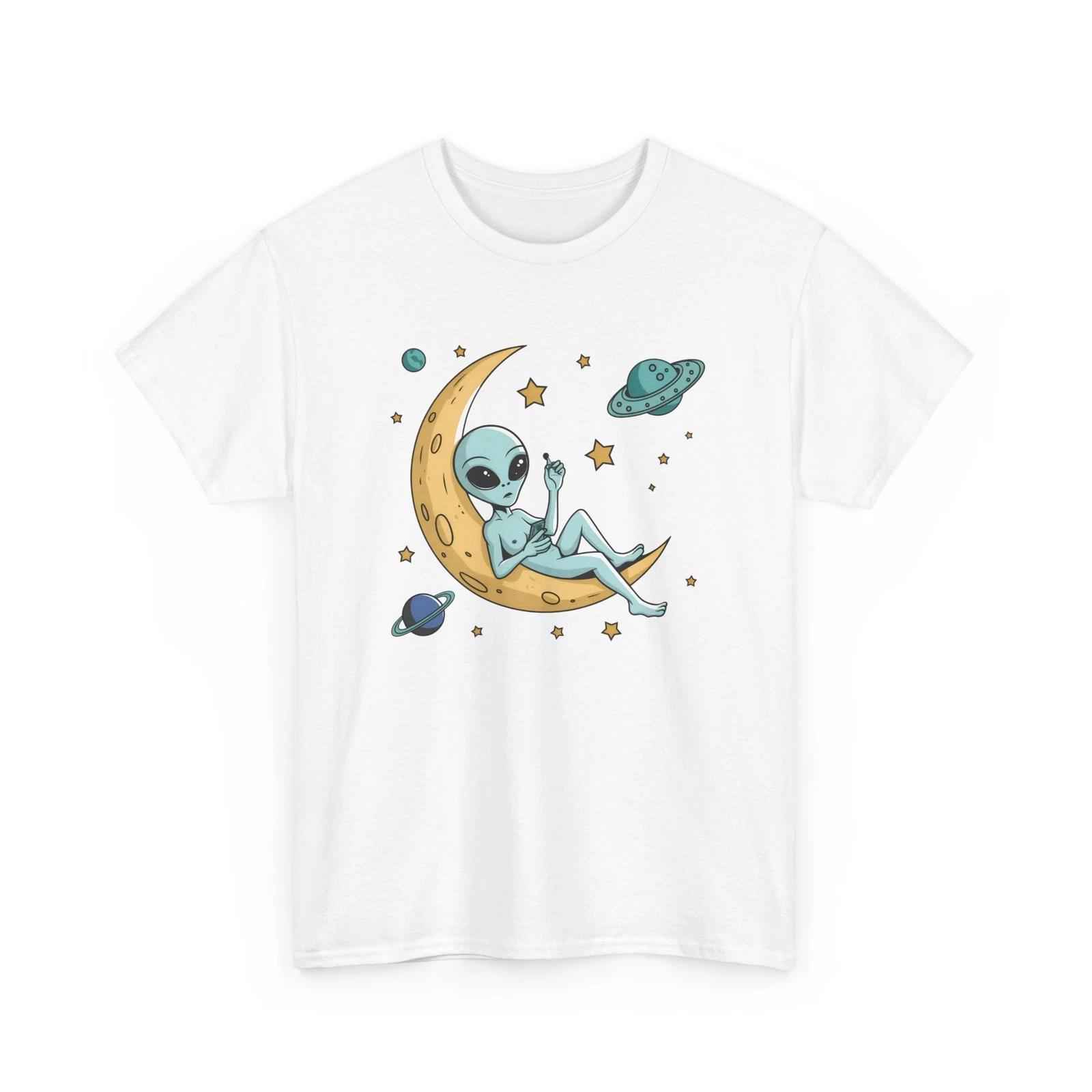 Funny Alien Graphic Tee | UFO T-Shirt | Galaxy Outer Space Shirt 3XL