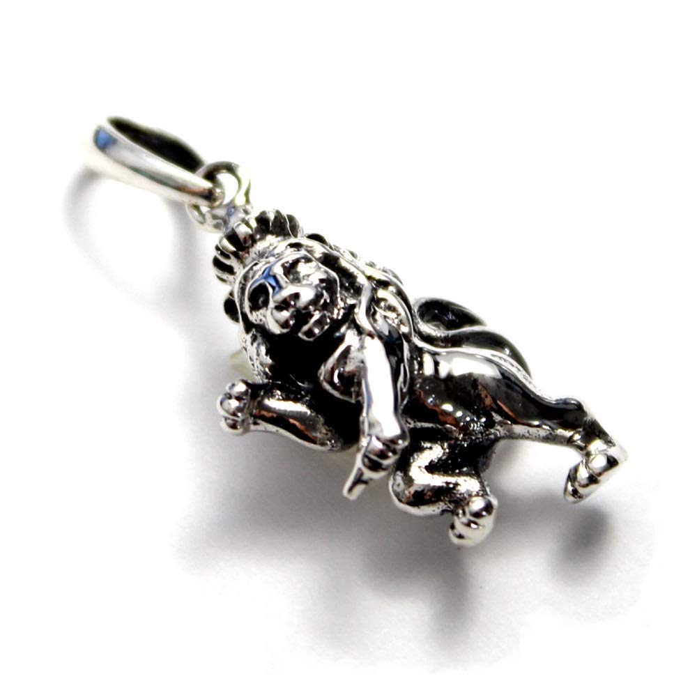 [goodvibrations] Good Vibrations Rasta Ethiopia Lion Pendant Top Sterling Silver 925