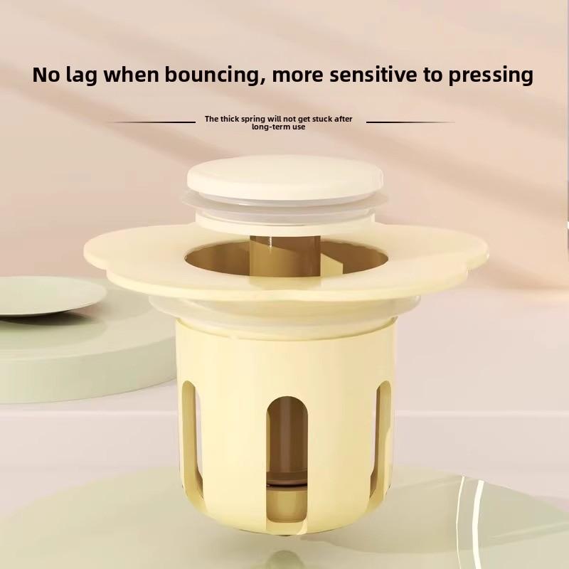 

Flower Basin Press Plug Washbasin Leakage Filter Stopper 1PC зелений