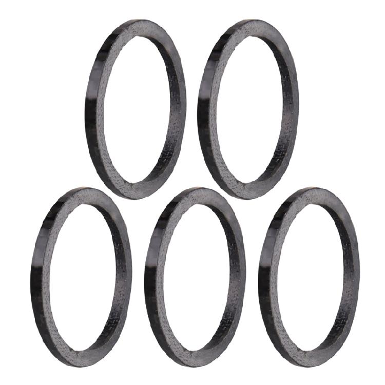 5 Pcs Bike Carbon Fiber Headset Spacer Lightweight Bicycles Headset Washer