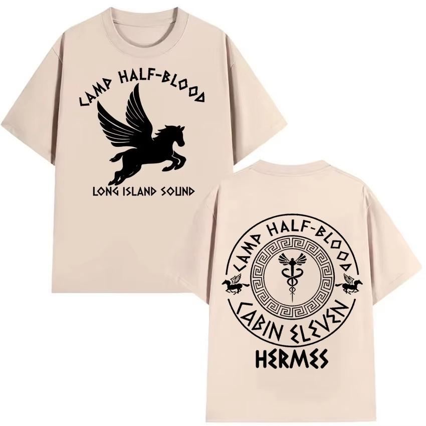 2026 Spring summe  Trendy Graphics Men Women Clothing Camp Half Blood TShirt High Quality Cozy Short Sleeve Tops Streetwear