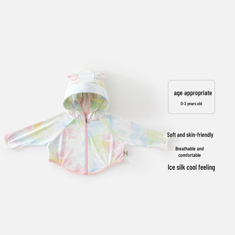 Sommer Kinder Kapuzen-Sonnenschutzjacke: Atmungsaktives, leichtes, stilvolles Oberteil für Babys