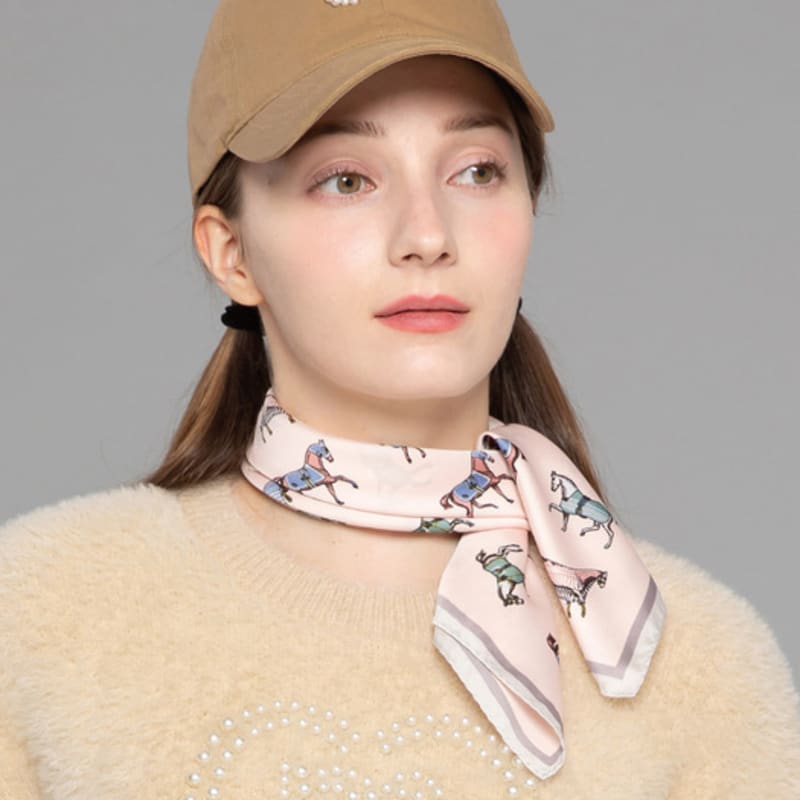 DOYOUKNOWMC ALL SEASON Mini Mal Pastel Pink Petite Scarf
