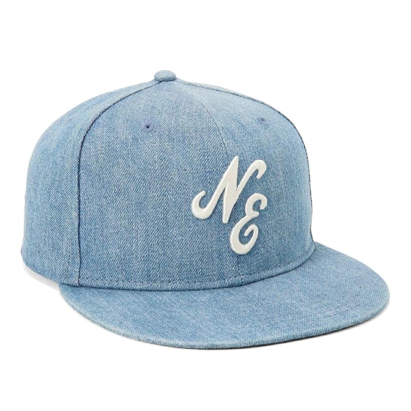 

[New Era] cap 59FIFTY CLASSICNE washed denim 7 3/8 5950 CLASSIC NE REAR EMB WDNM 14388870 NER36C5965