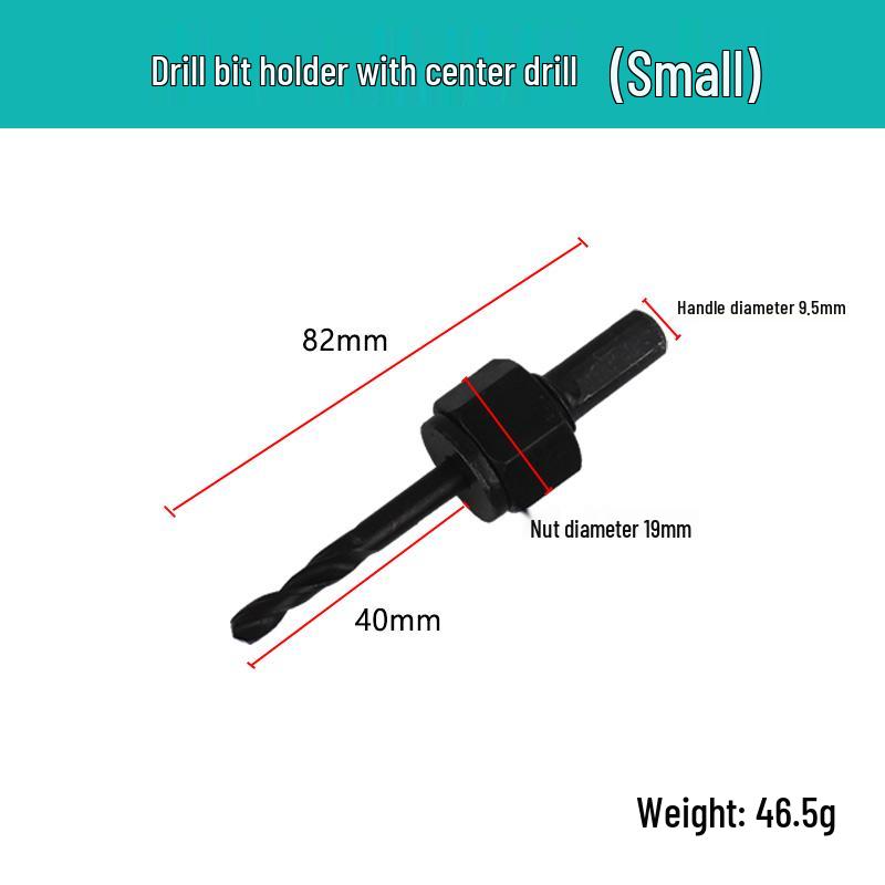 Woodworking Hole Saw Kit with Twist Drill Bit and Positioning Fixing Pad