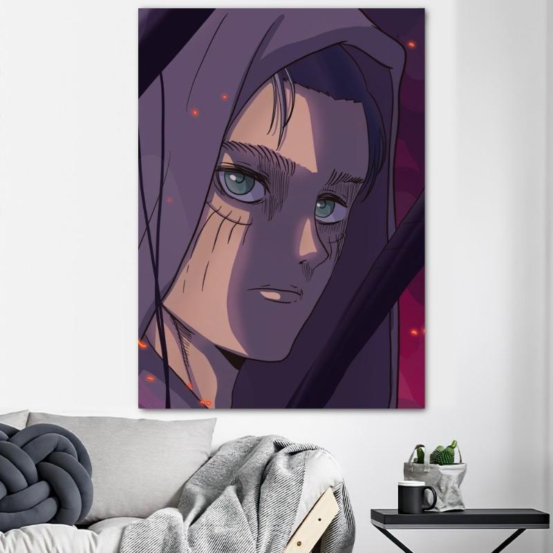 Attack on Titan Anime Imprimeuri Poster Autocolante de Perete Autocolante Imagini Pictură pe Pânză Living Decor Acasă