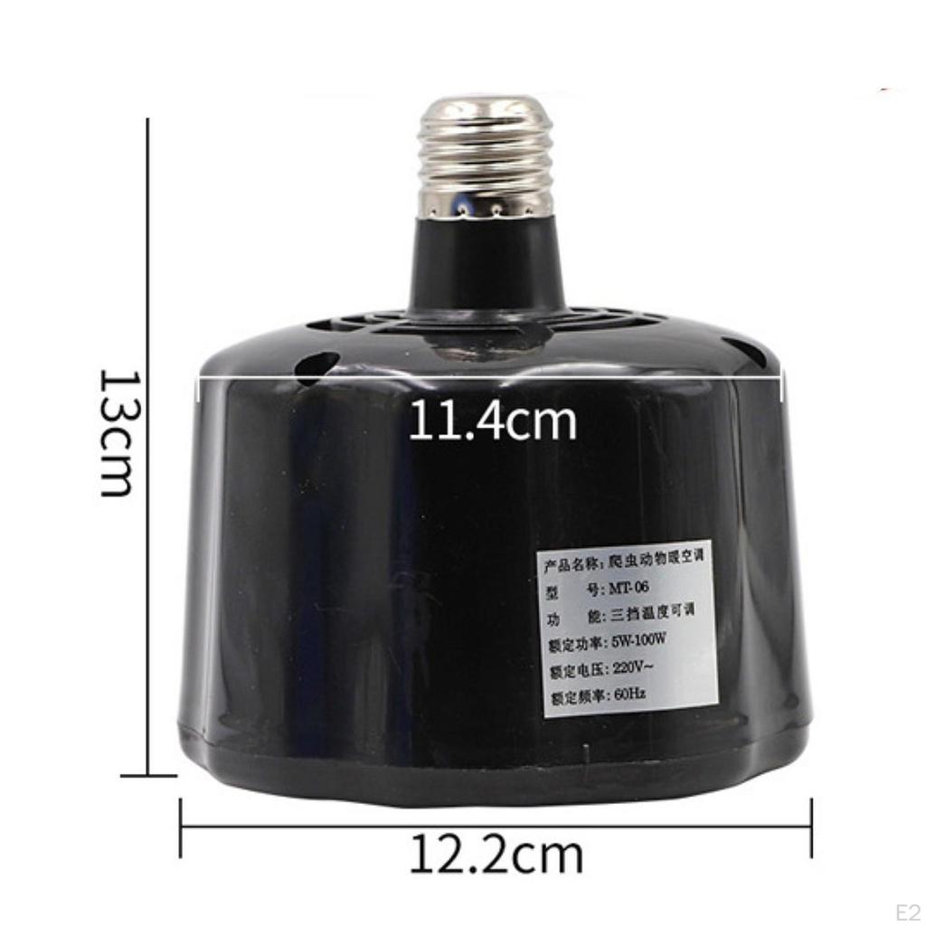 Livestock Heat Lamp Household Efficient Sturdy Gifts Energy Saving Accessory Black