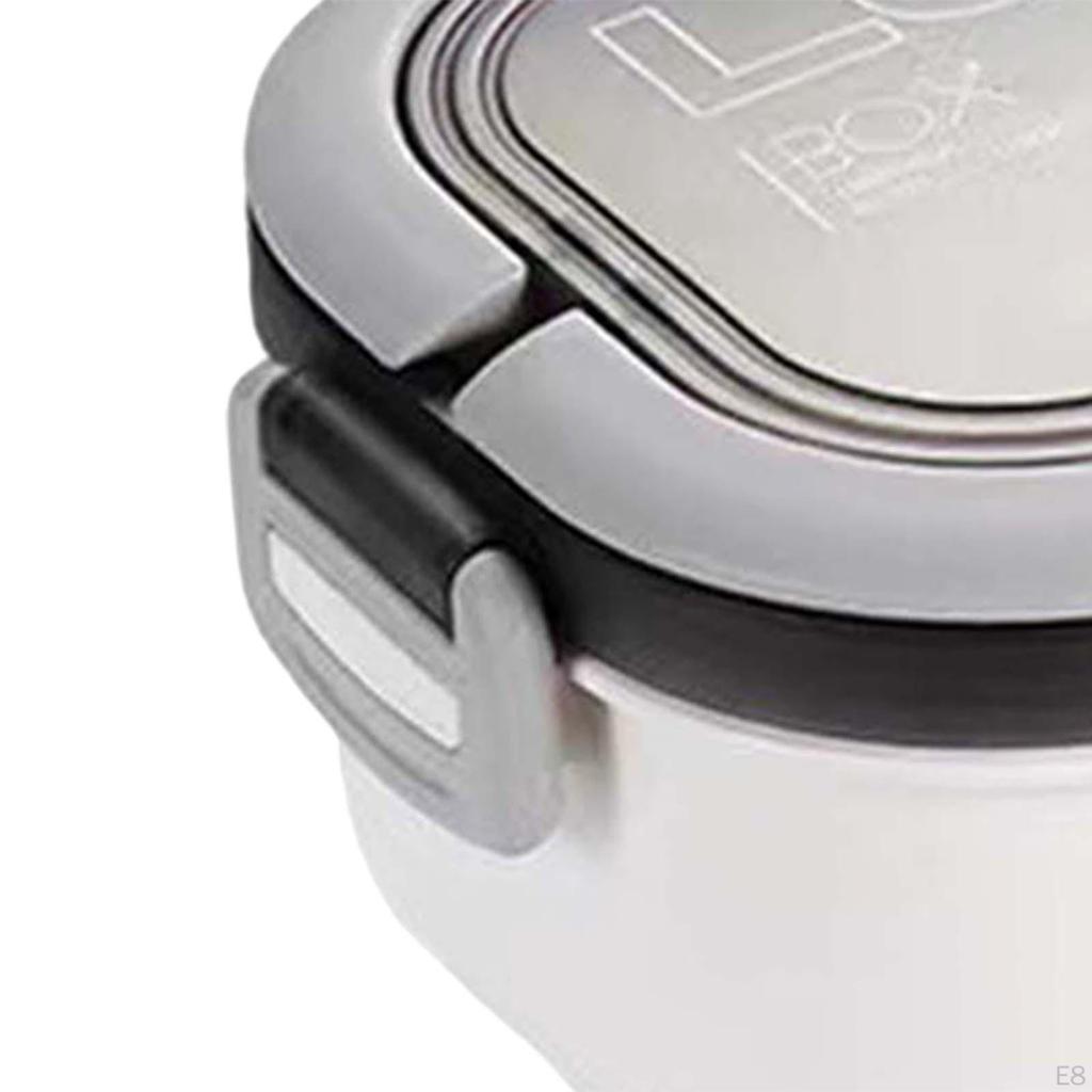 1200ml Lunch Box Food Container 2 Layers 3 Compartment for Busy Office Workers and Travelers Divided